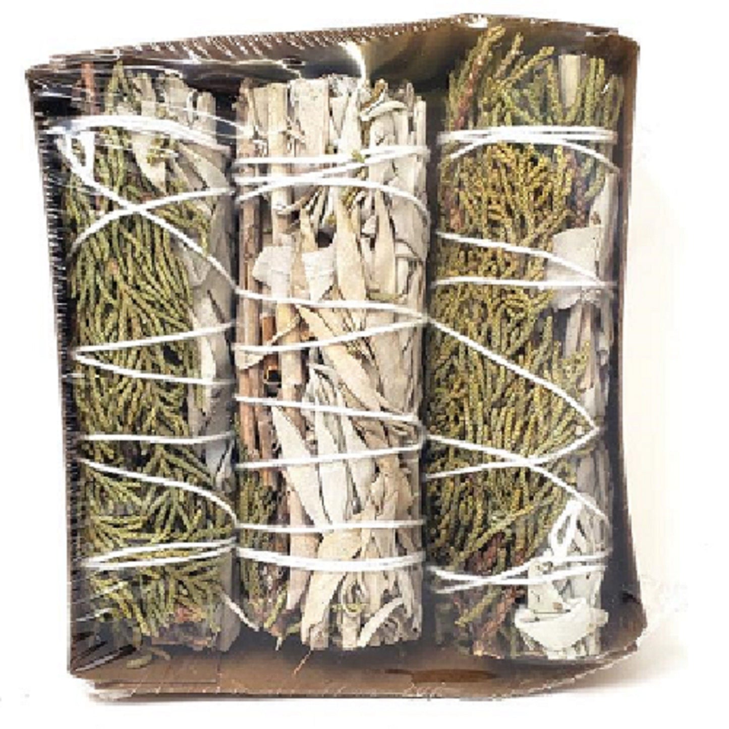 Smudging bundle - White Sage & Juniper Mix 3-4" - 3 pack